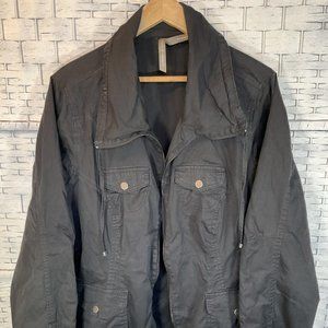 Ladies Black Spring Jacket w/ Four Pockets